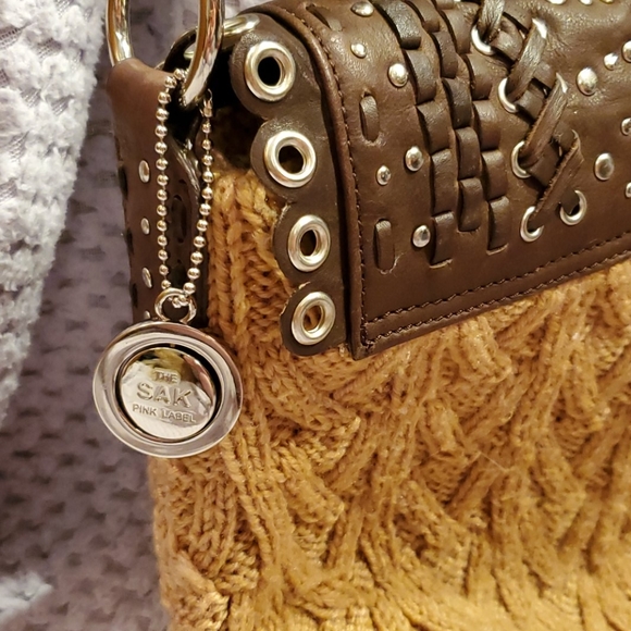 Leather and Knit bag - Picture 2 of 5